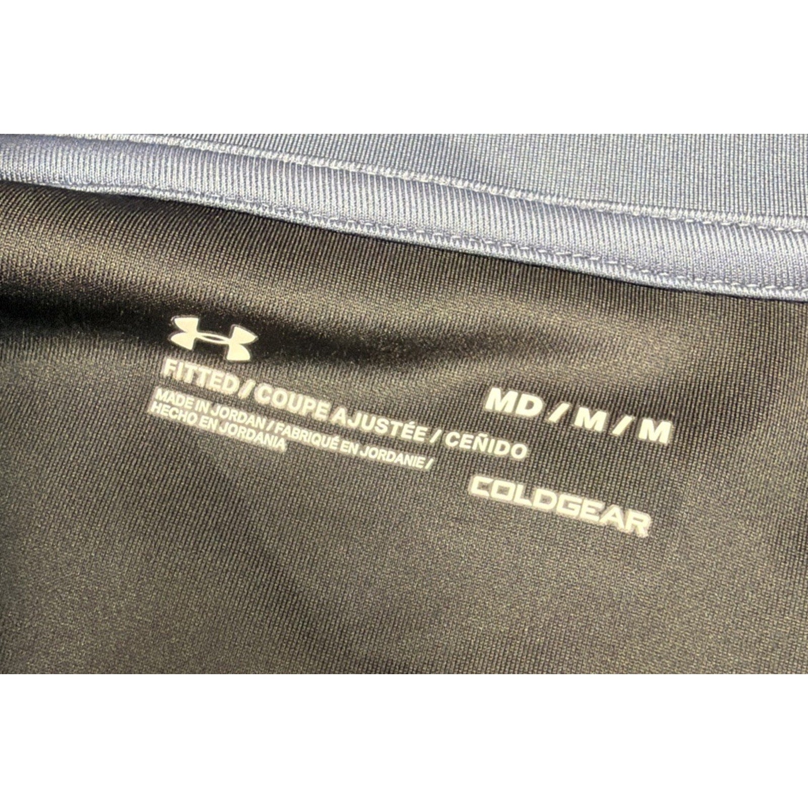 Under Armour Women ColdGear Colorblock Half-Zip Training Top BlkBlue Sz Medium