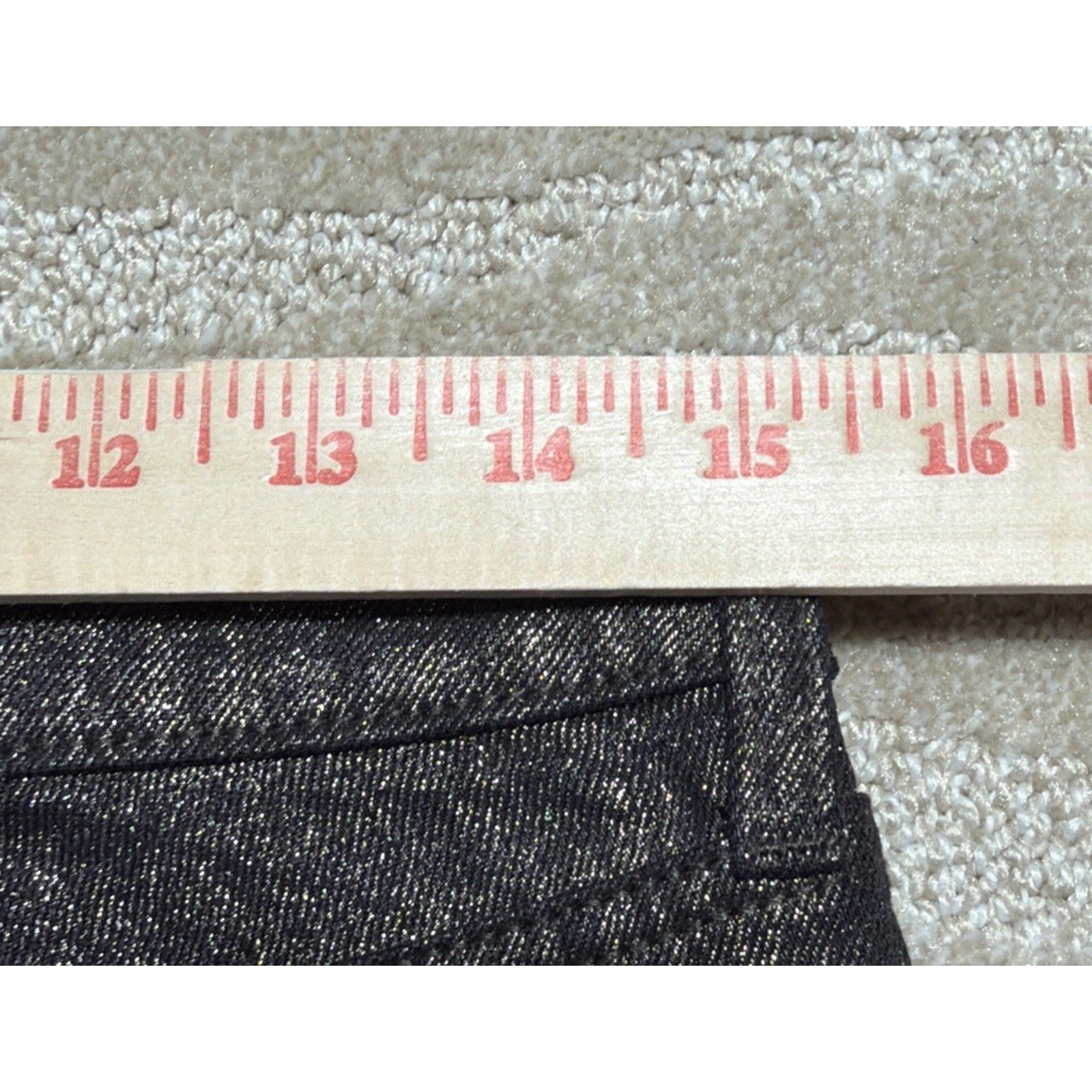 NWOT Women's Old Navy High Waist Shine O.G Shimmer Straight Ankle Jeans Size 6