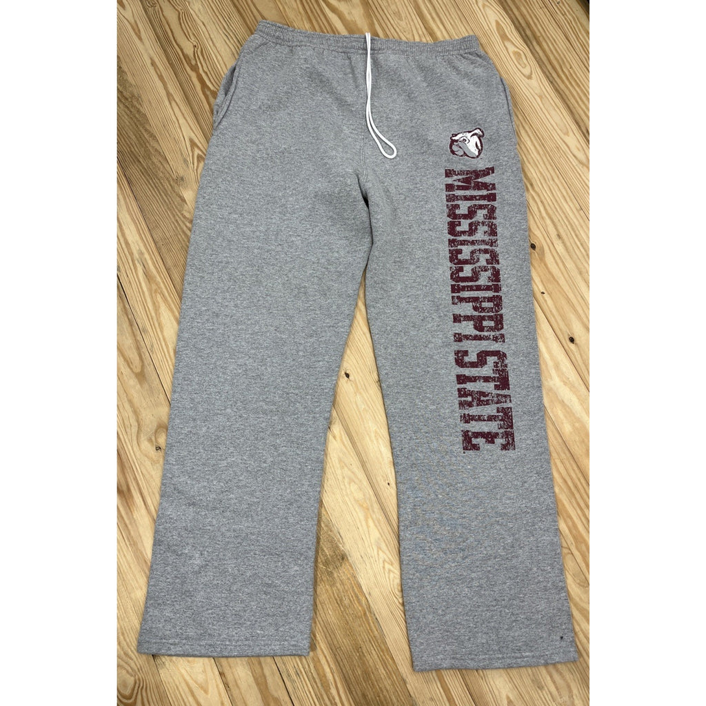 Vtg Mississippi State Bulldogs Pants Mens NCAA Joggers Sweatpants Soffe Size XL