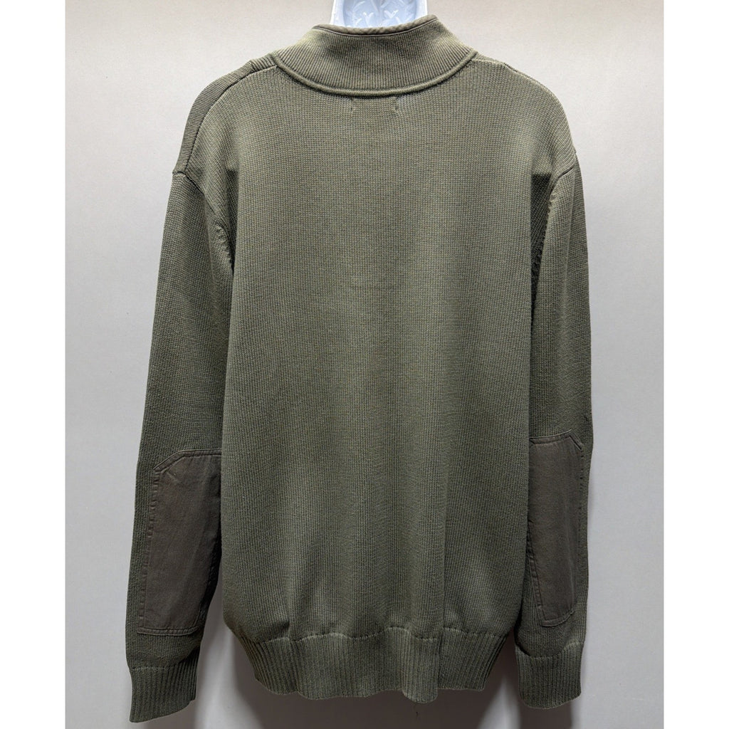 New Lands End Camp Pullover Sweater 100% Cotton Outdoors Men’s XXL 50-52 Green