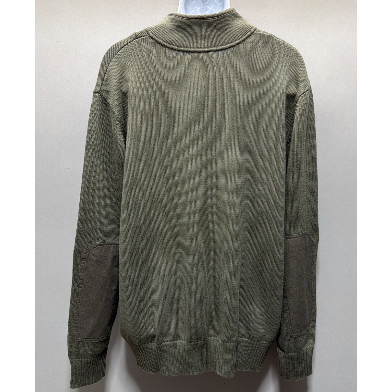 New Lands End Camp Pullover Sweater 100% Cotton Outdoors Men’s XXL 50-52 Green