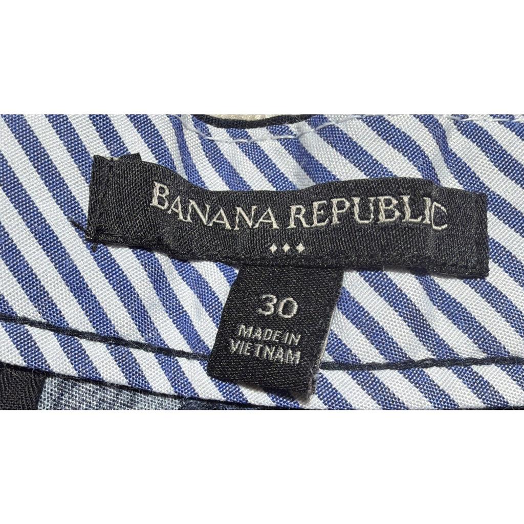 Banana Republic Summer Weight Mason Short Blue Tribal Shorts Size 30x9
