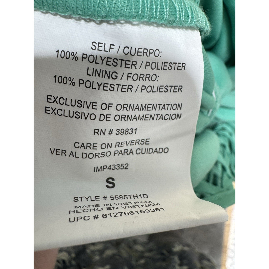 Sequin Hearts Teal Lattice Neck Dress S Sleeveless Fit & Flare NWT Juniors Party