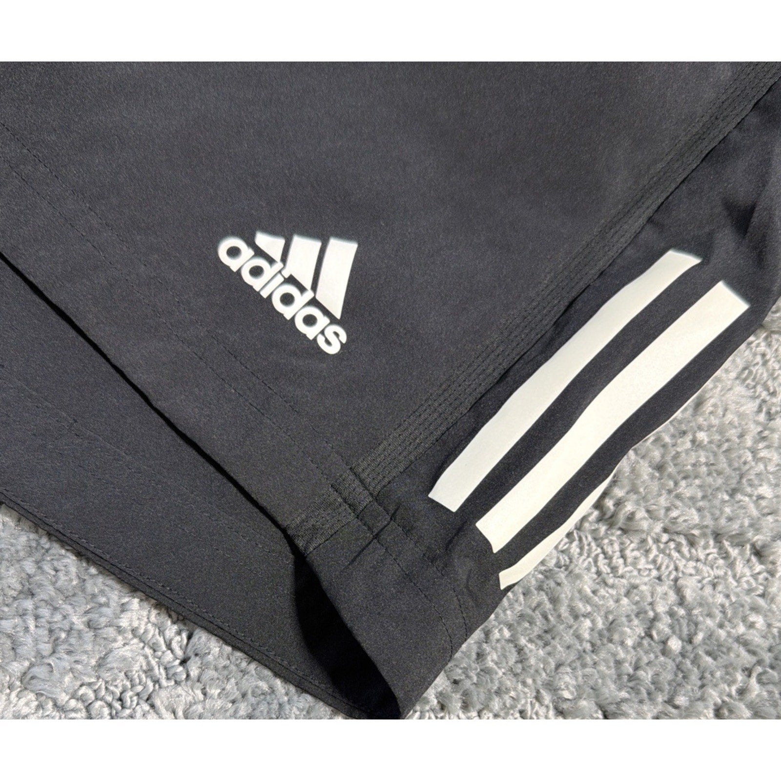 Adidas Climacool Running Lined Shorts Black And White Size XL 9”