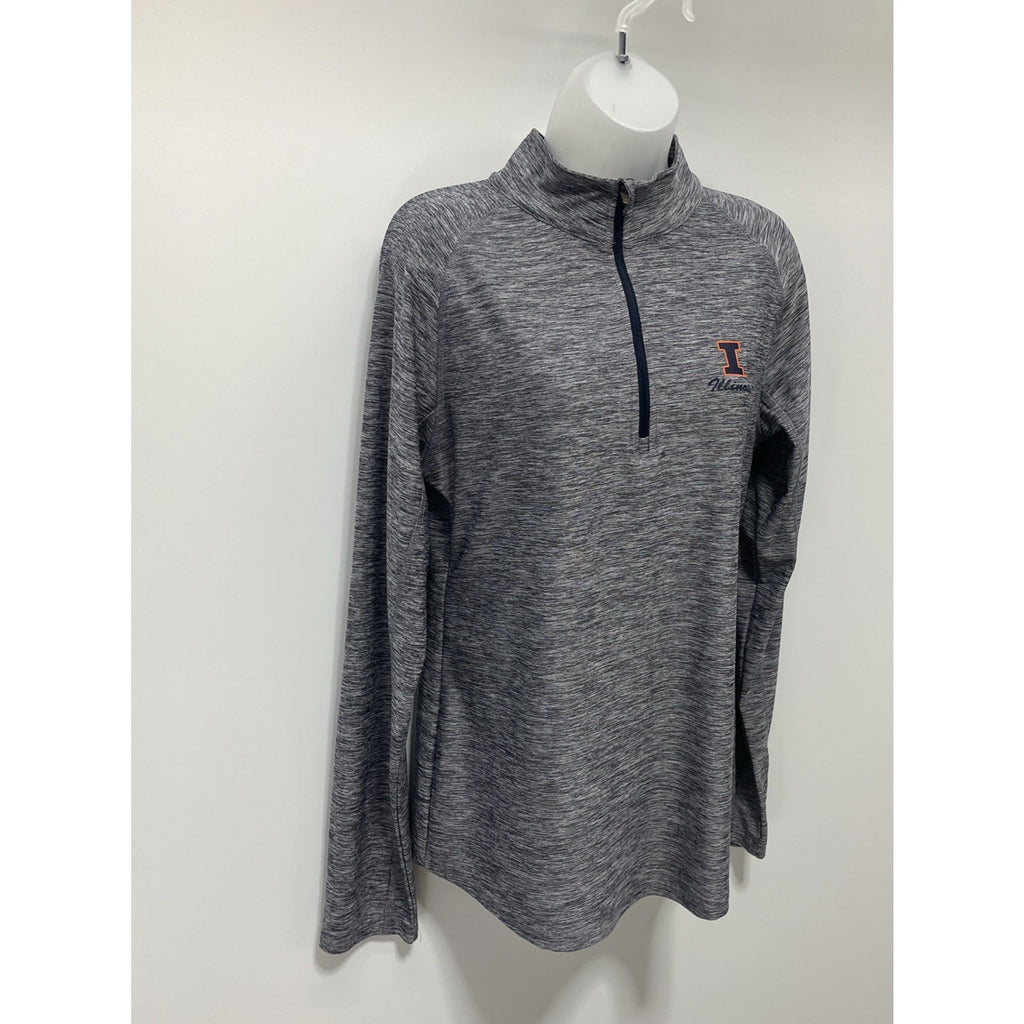 Illinois Fighting Illini Colosseum 1/4 Zip Pullover Women’s Sz XL EUC