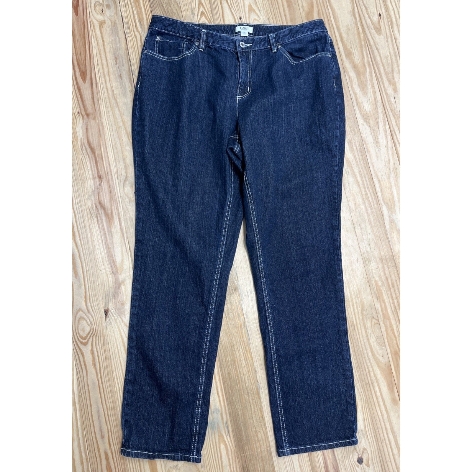 CATO Blue Women's 18W Flap Embroidered/Pockets Jeans.