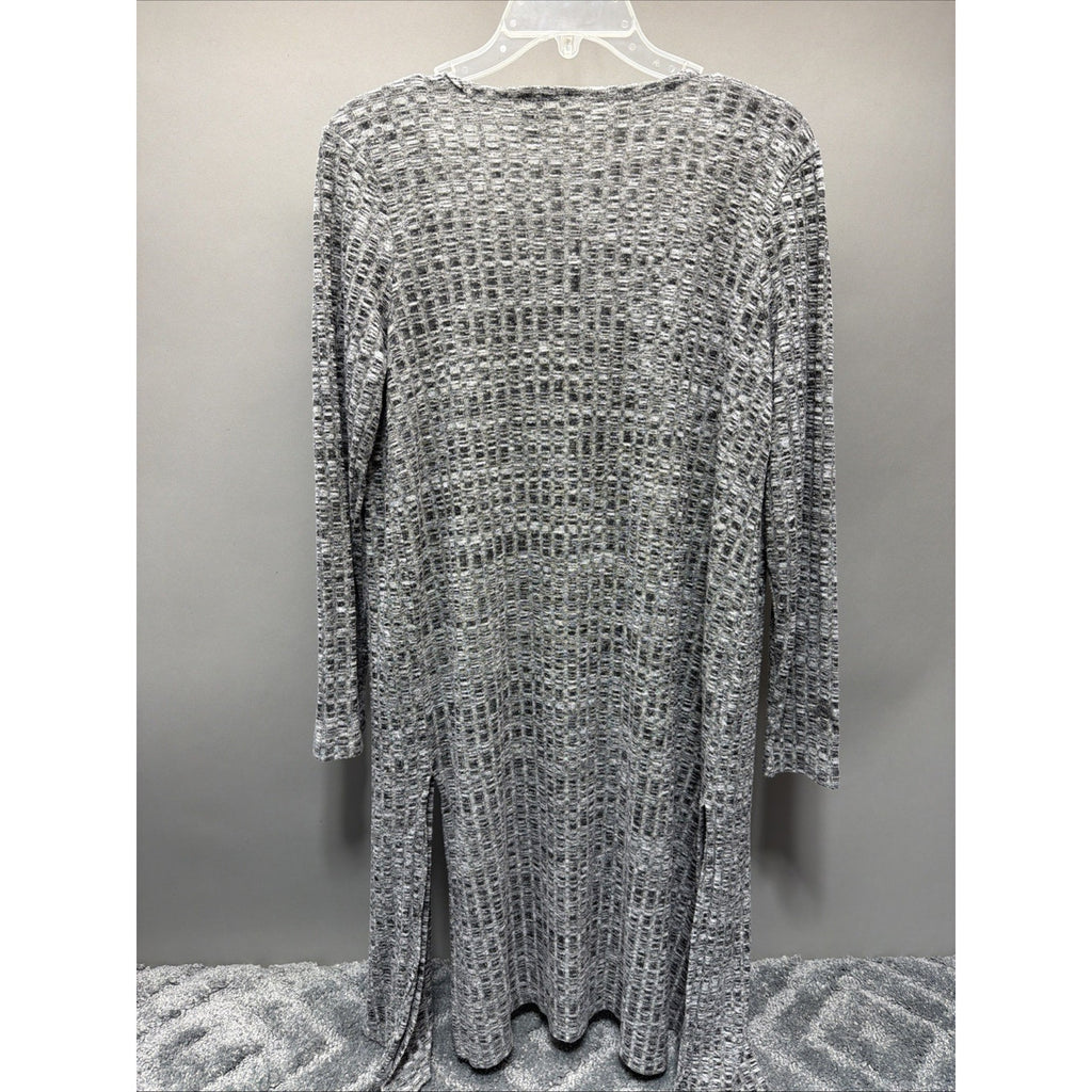 New Direction Womens 3/4 Sleeve Long Cardigan M