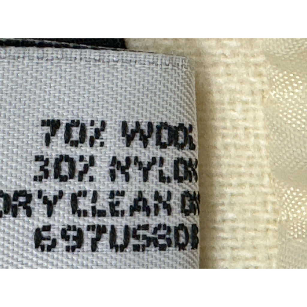 Sag Harbor Blazer Women’s 6 Petite Ivory Wool Nylon Boyfriend Classic Style