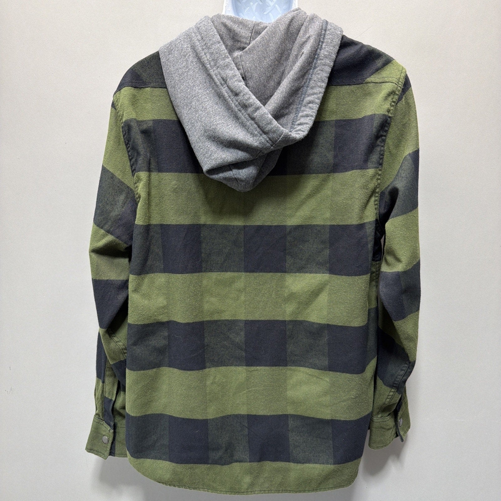 Union Made Jared Flannel Hooded Shacket Jacket Men's Large Plaid Outdoors