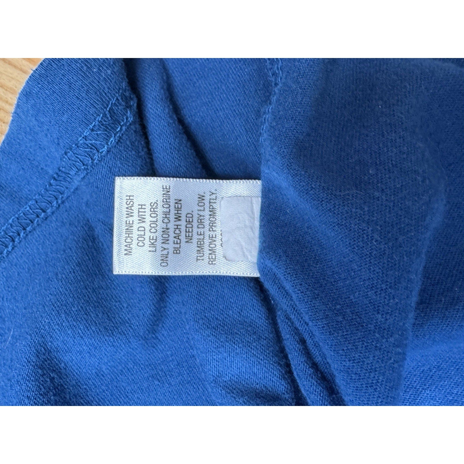 CROFT & BARROW MENS EASY CARE TEAL BLUE LONG SLEEVE COTTON BLEND HENLEY SIZE M