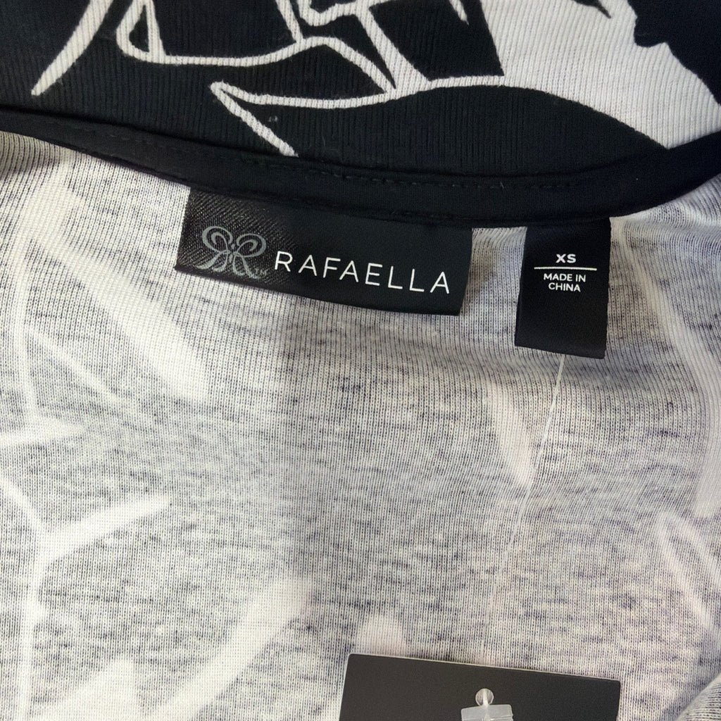 Rafaella Ladies Sleeveless Polo Size XS Pressed Palms Black NWT