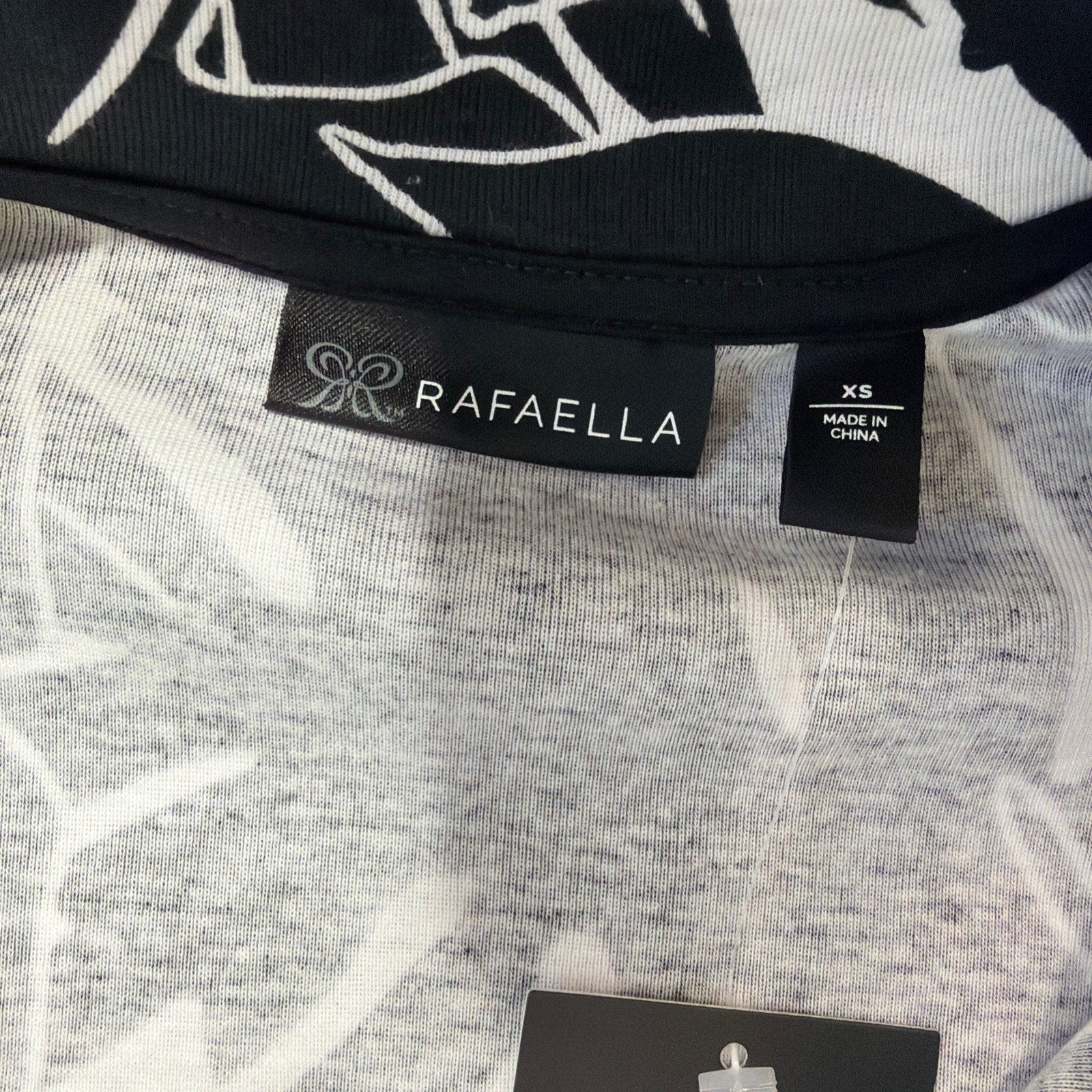 Rafaella Ladies Sleeveless Polo Size XS Pressed Palms Black NWT