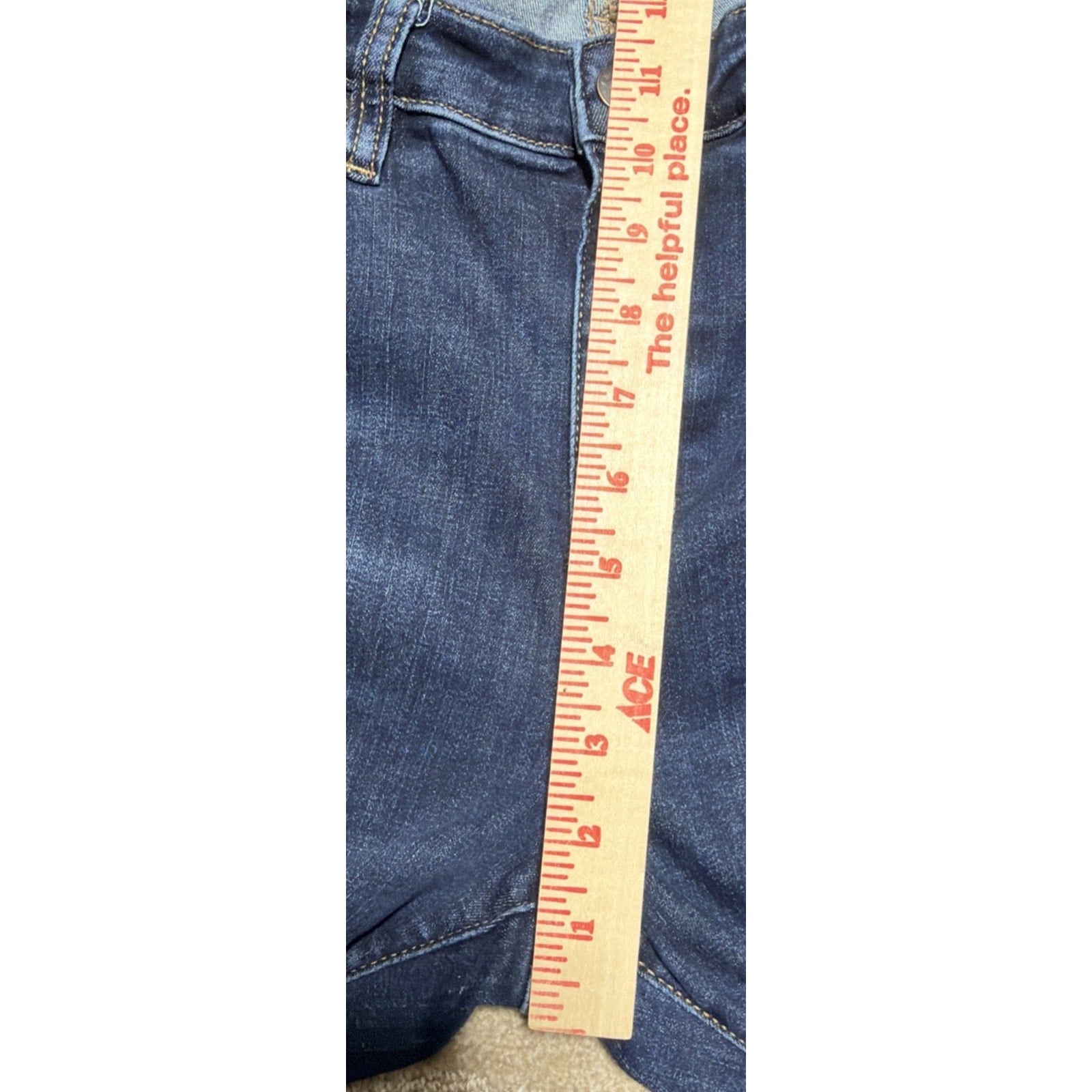 American Eagle Super Stretch Super High Rise Flare Denim Jeans Women Sz 12 31x31