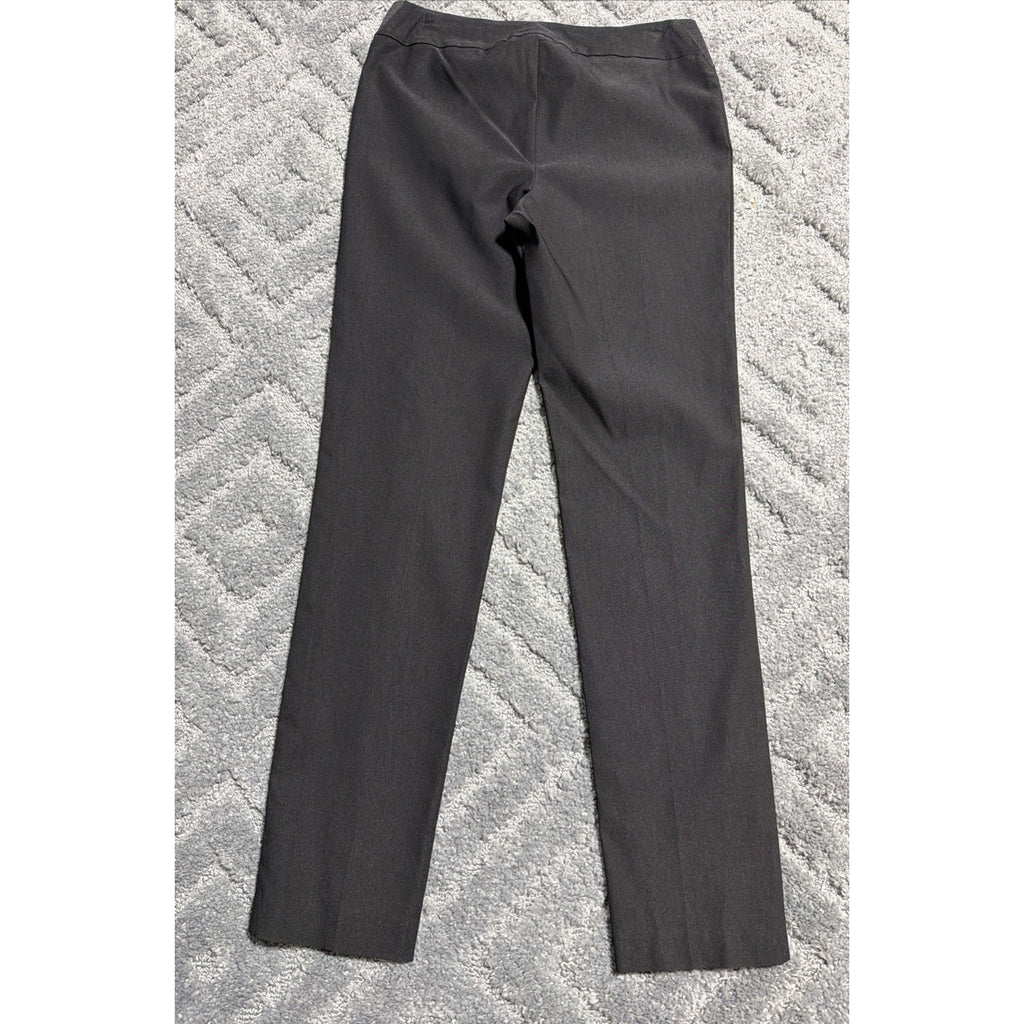 Lisette Plant-Alon Pants Women's 4 Black Straight Leg Stretch Trousers New