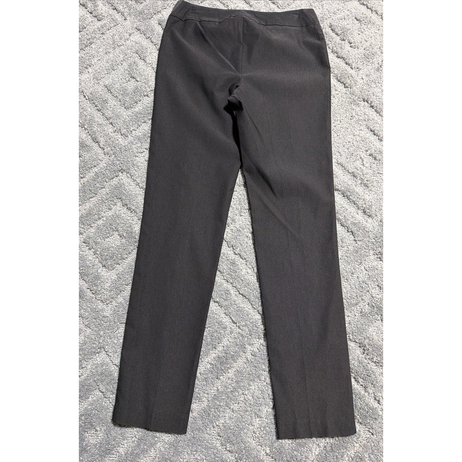 Lisette Plant-Alon Pants Women's 4 Black Straight Leg Stretch Trousers New