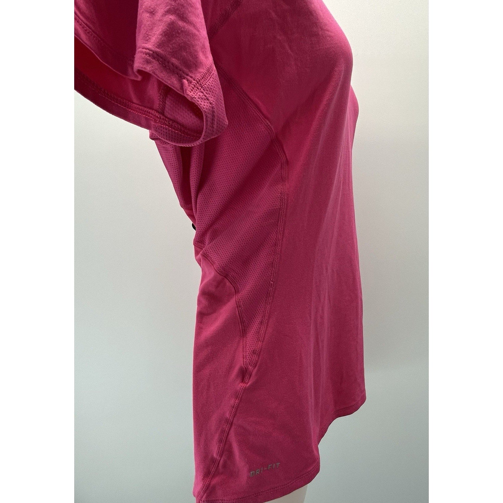 Nike Dri-Fit Running Shirt Size XL (16-18)Color: Flamingo pink With Compression.