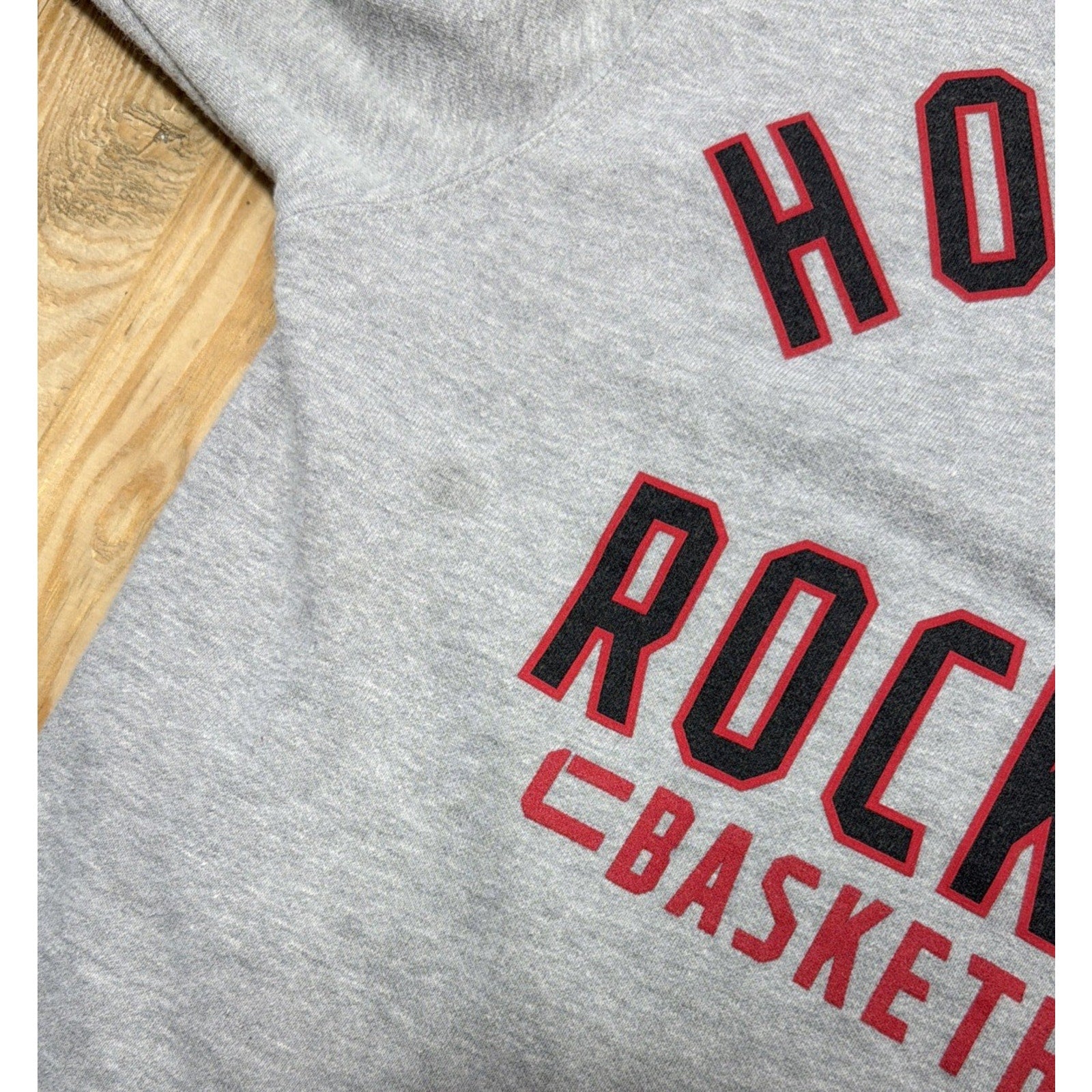Houston Rockets NBA Fanatics Crew Neck Long sleeve Sweatshirt Mens Sz Small Gray