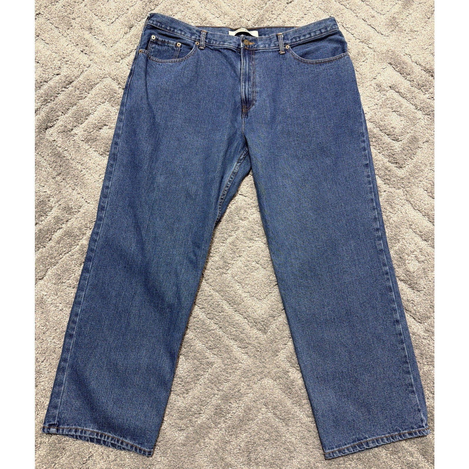 Urban Pipeline Up Jeans Mens 42x30 Blue Denim Vintage Distressed Baggy Skater