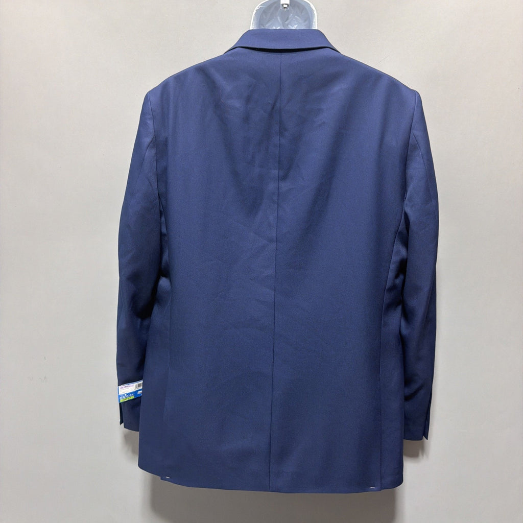 Haggar Active Series Suit Jacket Mens 42 Long Blue Slim Fit Stretch Blazer NWT