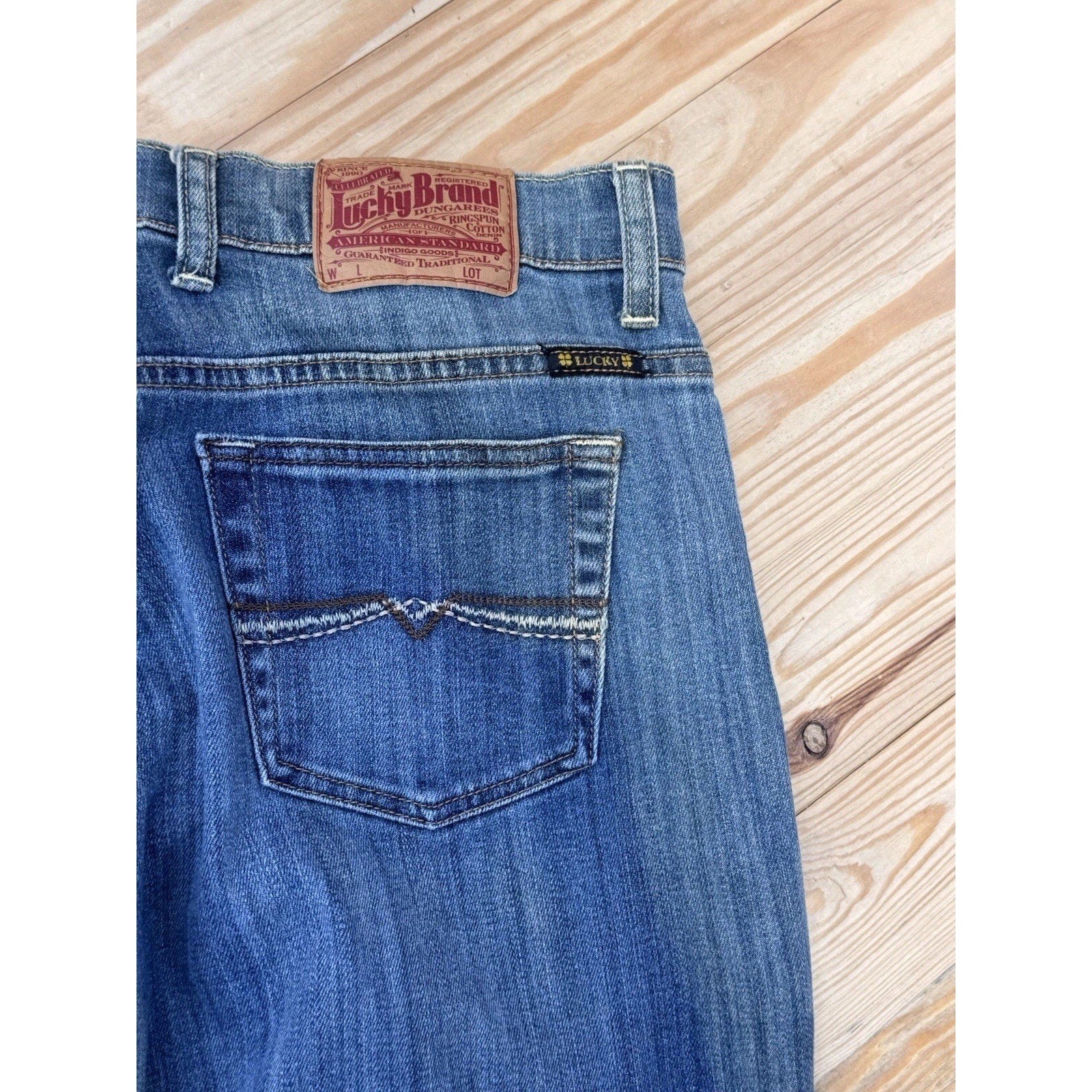 Y2K Lucky Brand Jeans Louise Easy Rider Low Bootcut Blue Jeans Women’s Size 29