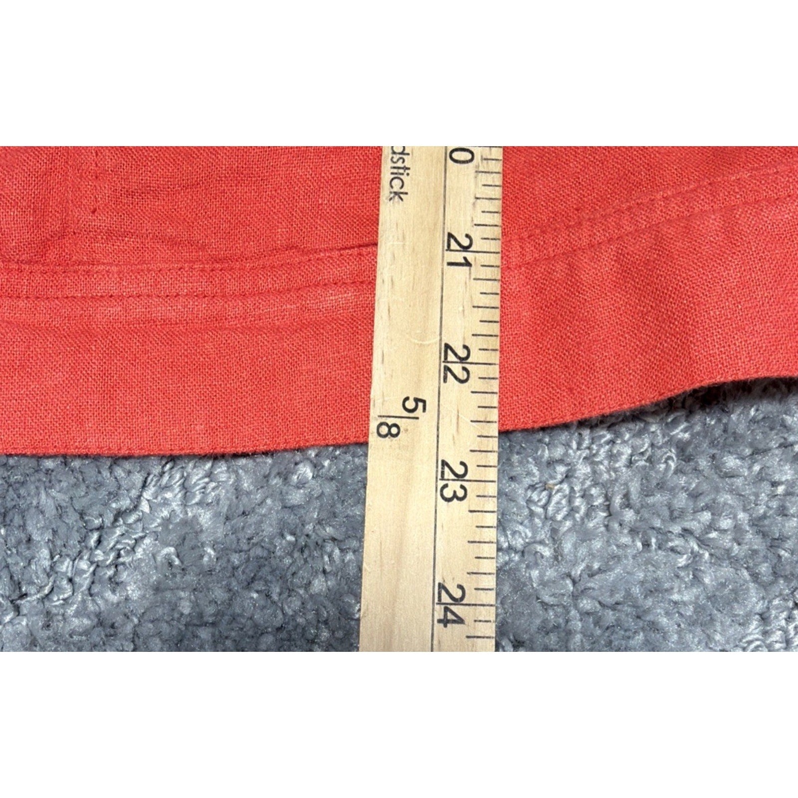 Fashionable Candace Cameron Bure Puff-sleeve Denim Linen Jacket Women Size XL