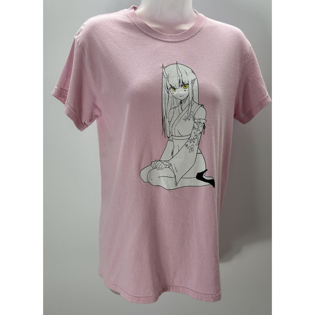 Lewd Complex - Love Yueri Pink T-Shirt - Small.