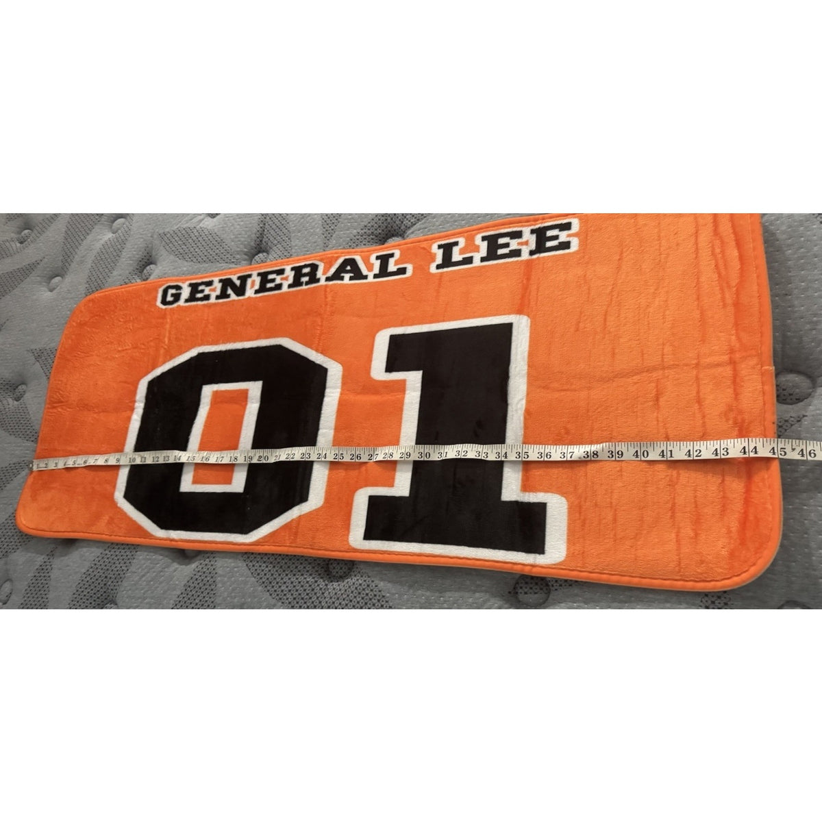 General Lee 01 Bath Mat Rug Orange Dukes of Hazzard Style 45x18 Non Slip