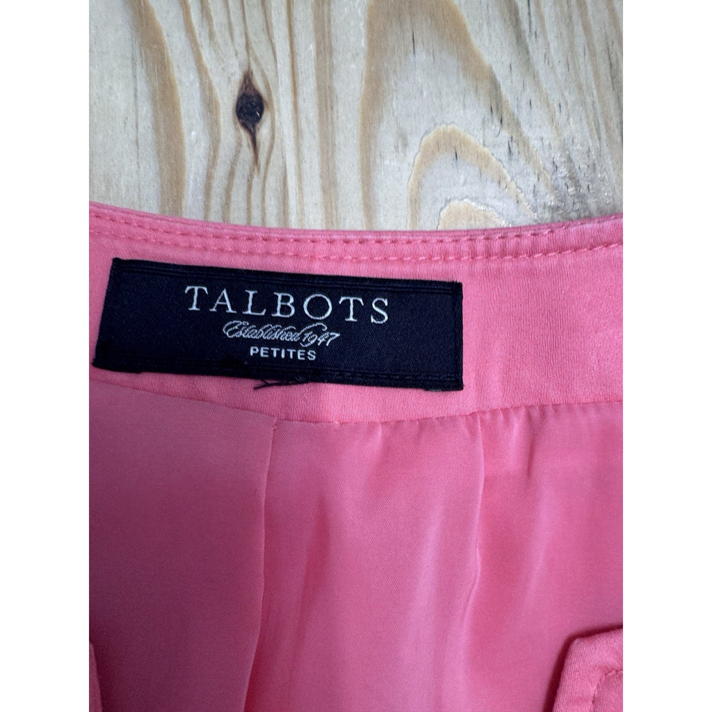 Talbots Jacket Women Pink LP 1 Button Casual With Lining Pockets