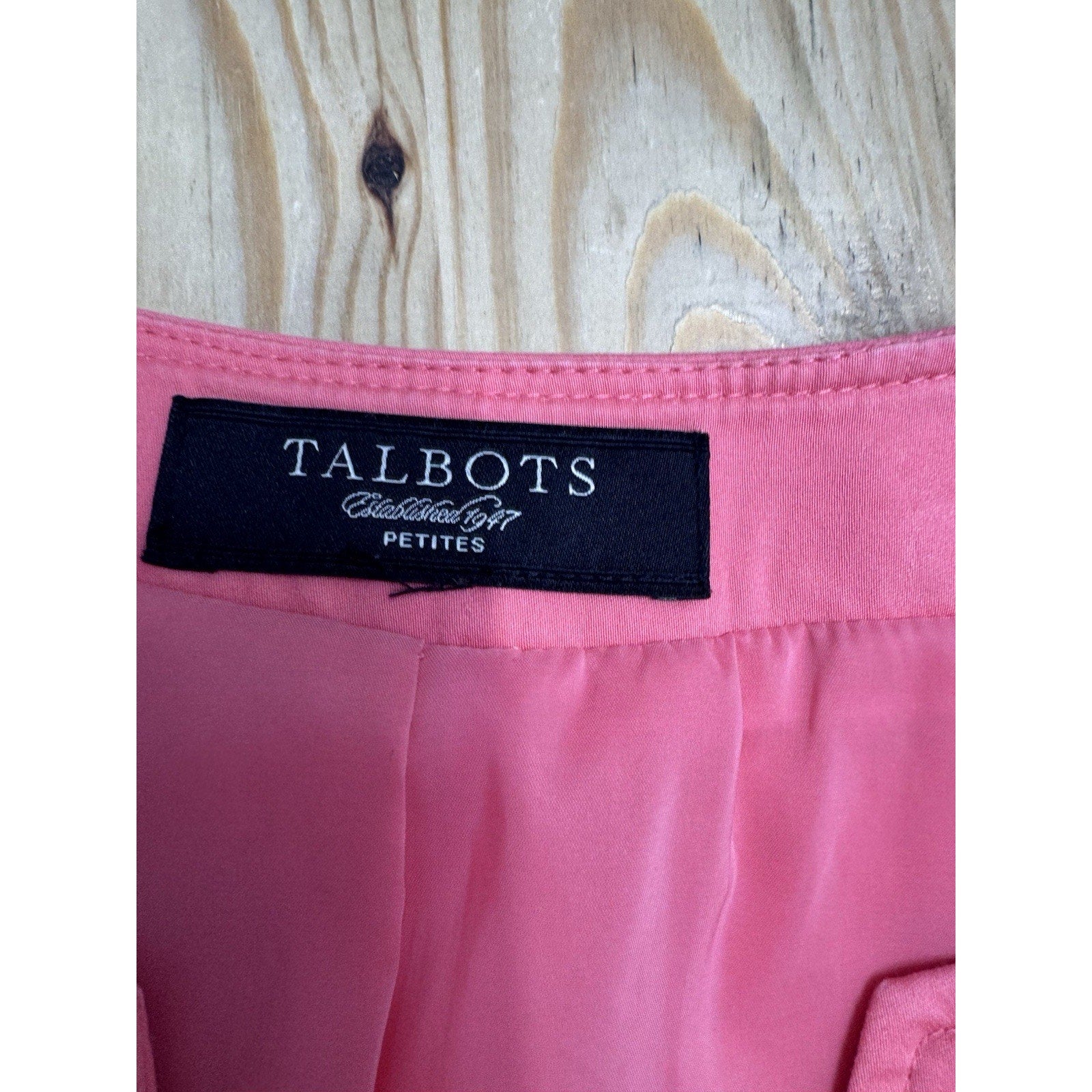 Talbots Jacket Women Pink LP 1 Button Casual With Lining Pockets