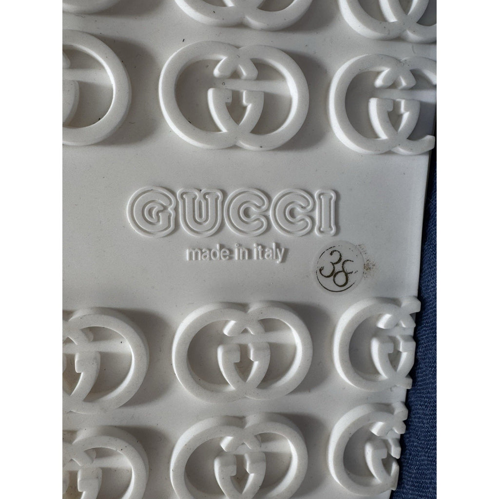 Gucci Miami Platform Slides Interlocking G Rubber Beige Size (38) 7 Women’s