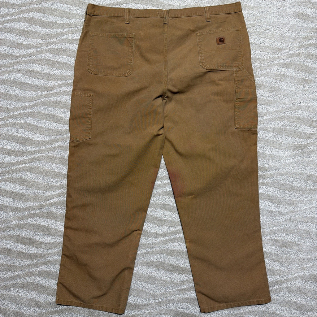 Carhartt Duck Brown Canvas Dungaree Fit Pants Men 46x30