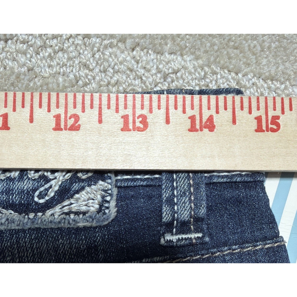 Ethyl Classic Bootcut Jeans Womens 6 Blue Western Embroidered NWT 29x33.5