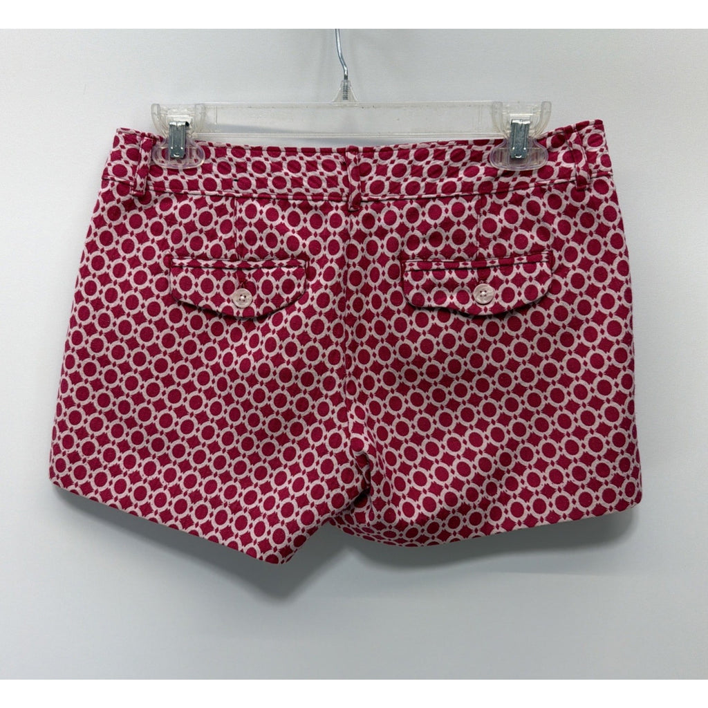 BANANA REPUBLIC Size 0 Women's Pink Print Shorts Chino 29x3.5