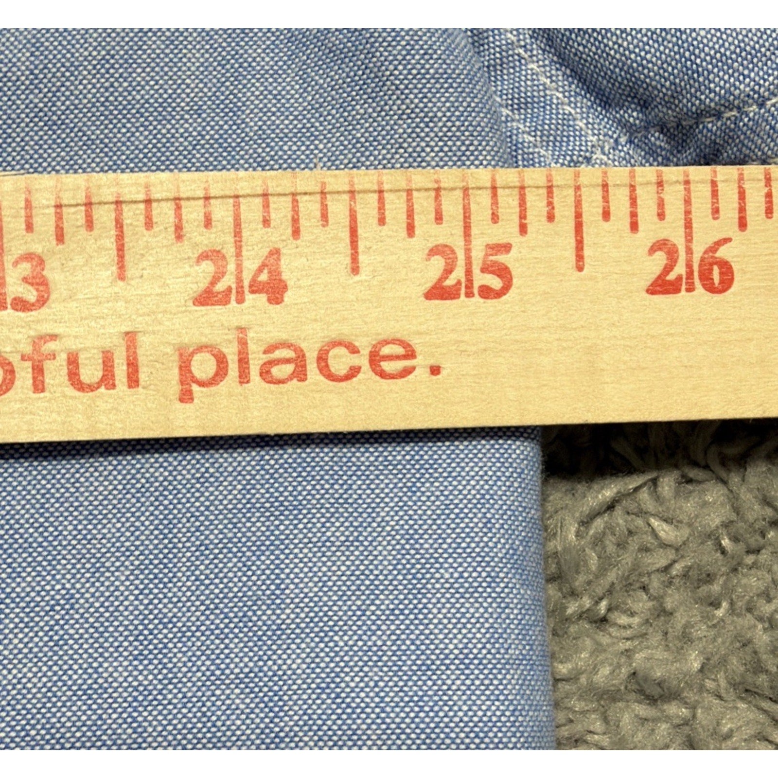 Chaps Blue Button Up Chambray Oxford Men’s XL Long Sleeve NWT
