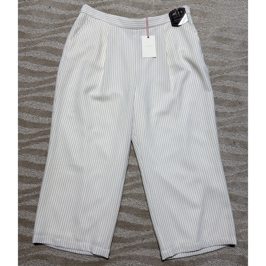 New Alex Marie Women's Pull On High Waist Rise Crop Capri Pant Size 16 NWT