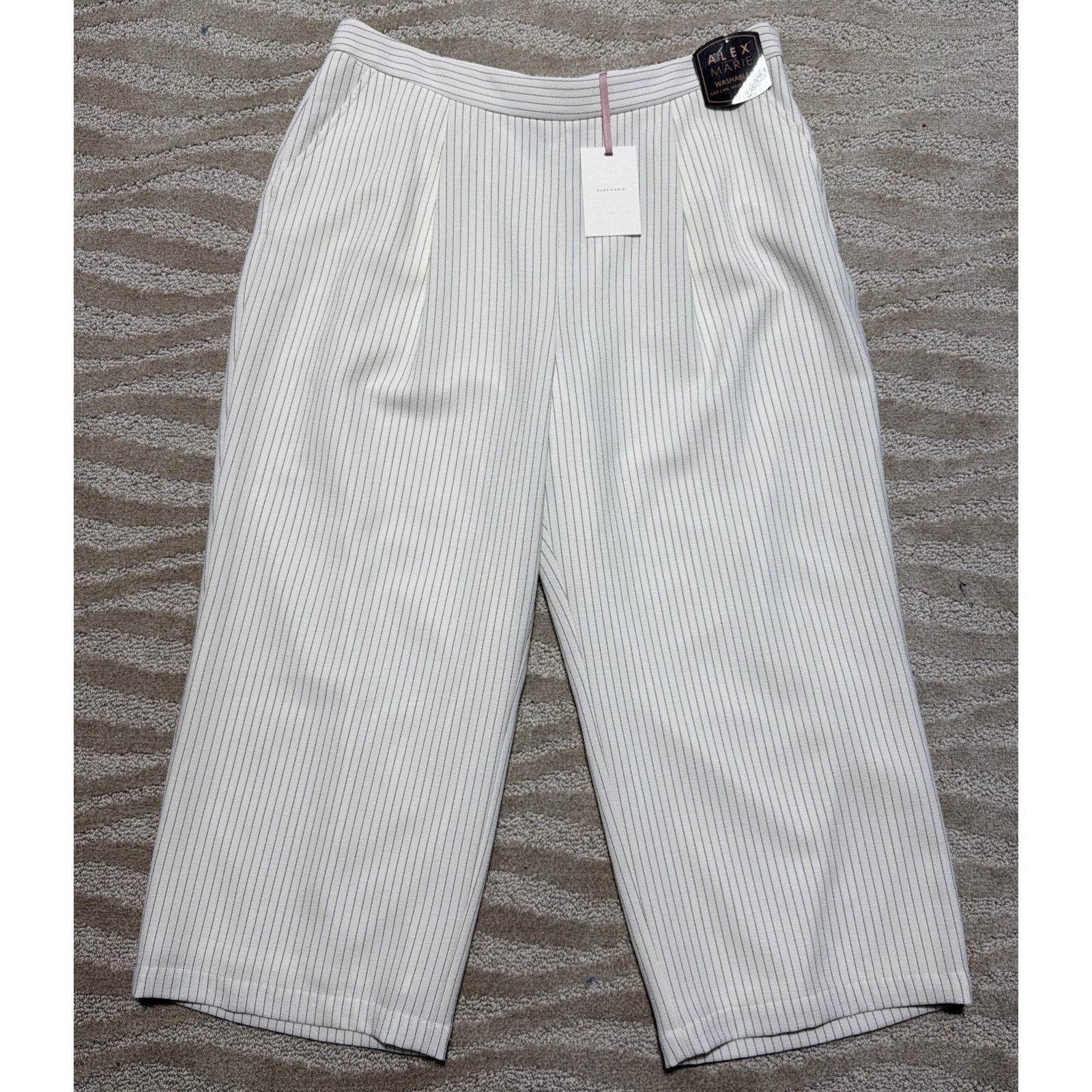 New Alex Marie Women's Pull On High Waist Rise Crop Capri Pant Size 16 NWT