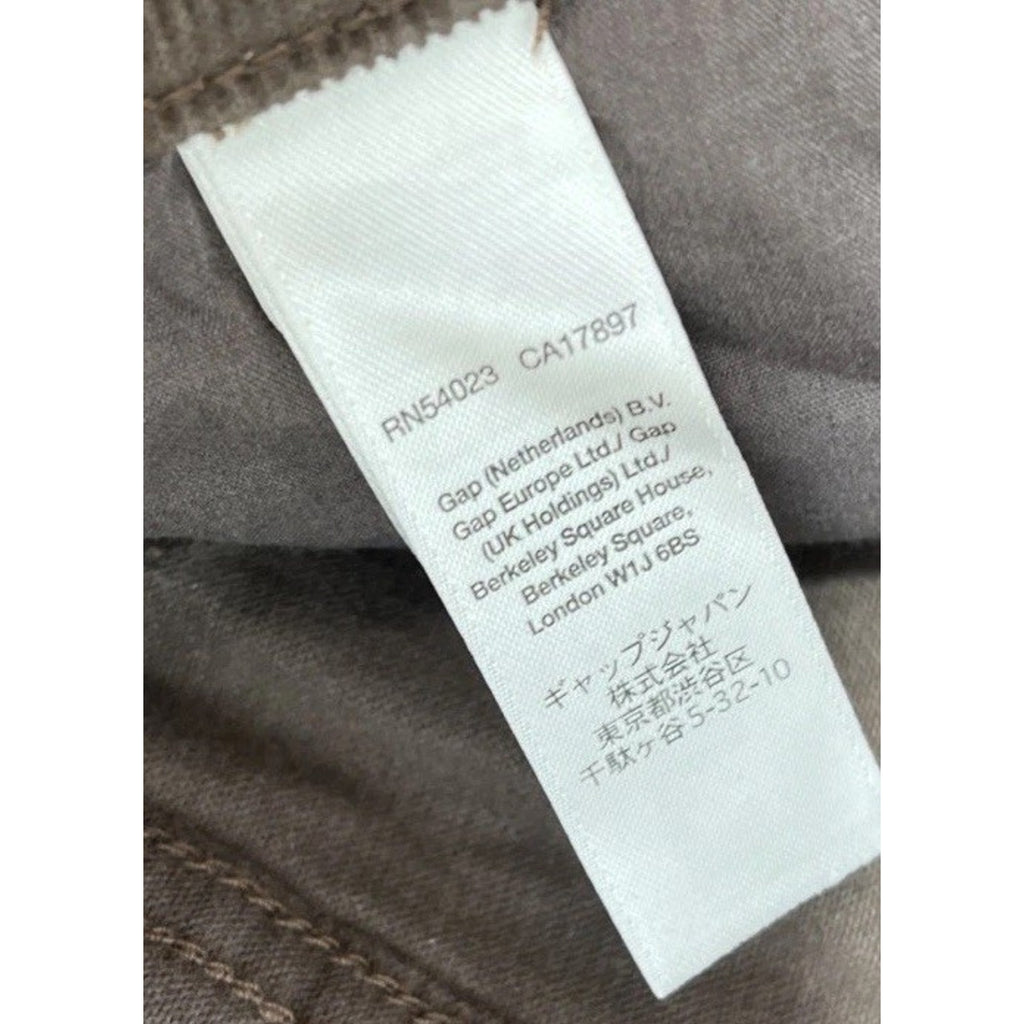 Gap 1969 Always Skinny Pants Women's Brown Stretch Corduroy Mid Rise Size 6 NWT
