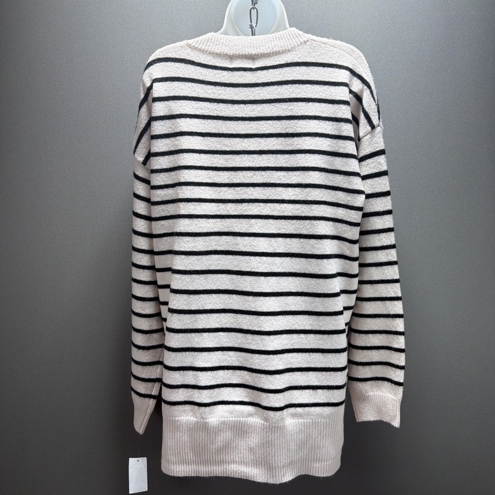 Thread and Supply Women's XL Ivory Black Sweater Knit Crew Neck Stretch . New