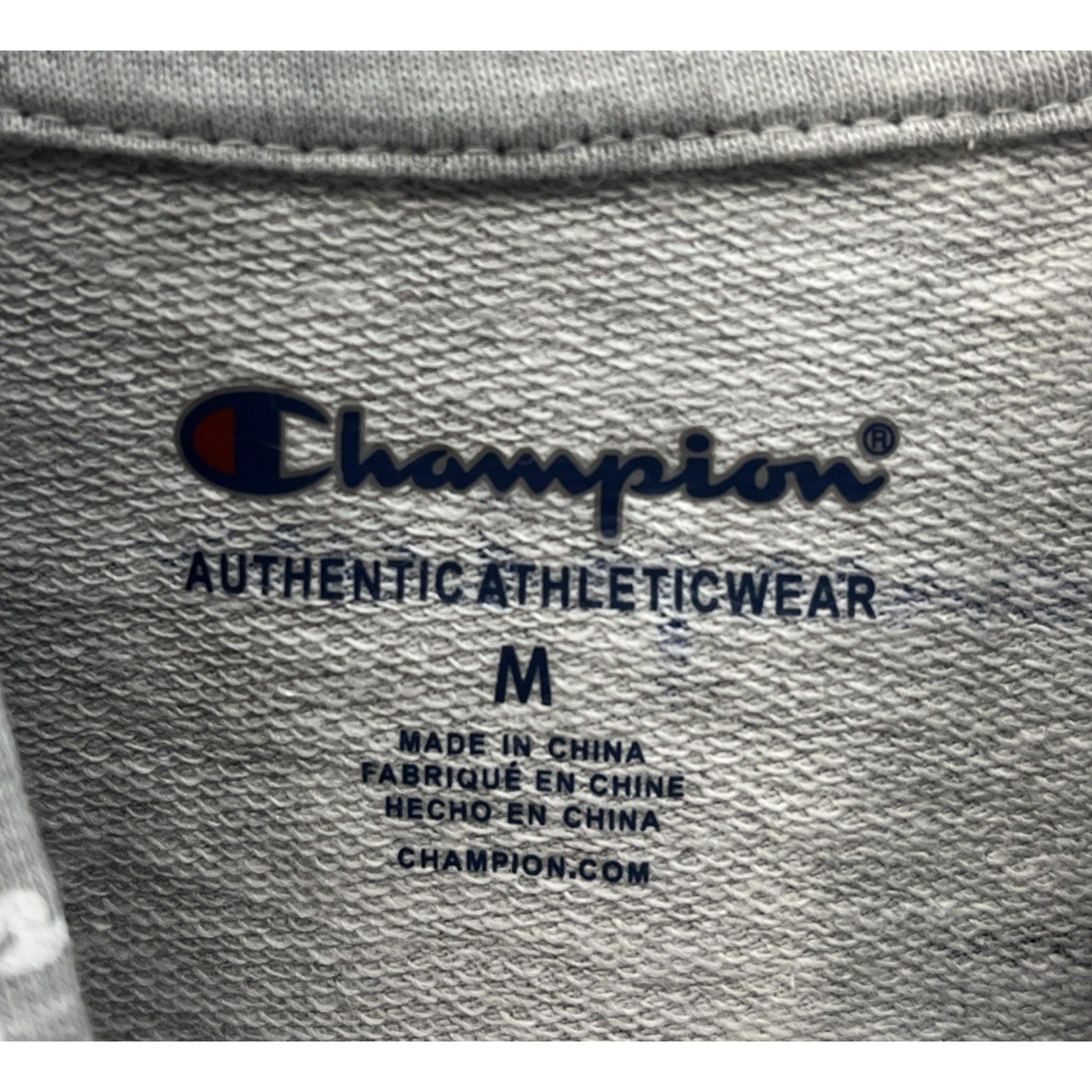$65 Champion Kids Boys Gray Hoodie Logo Print Pullover Sweater Size M