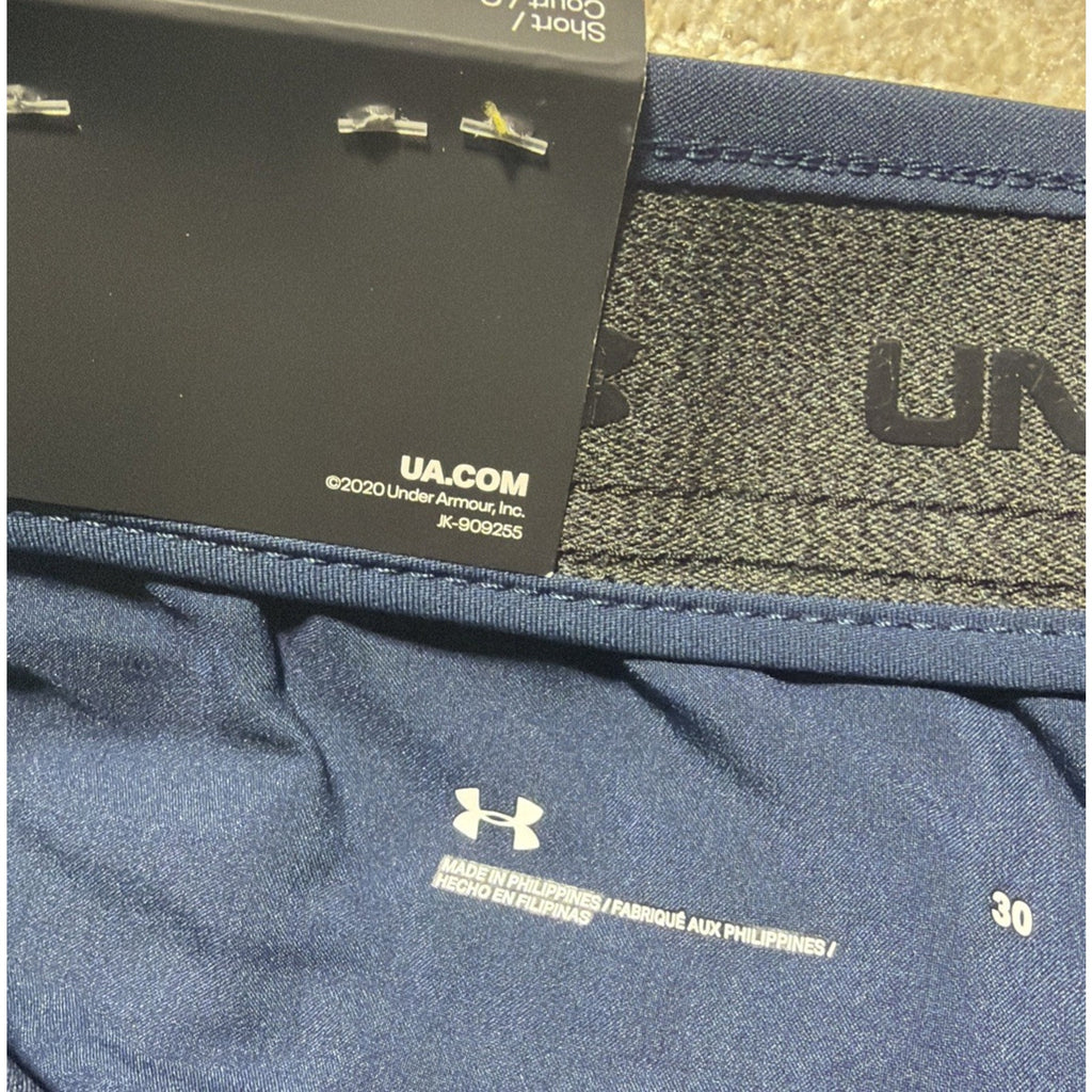 Under Armour Golf Shorts Mens 30 Blue UA Drive Performance 10" Inseam 1364409