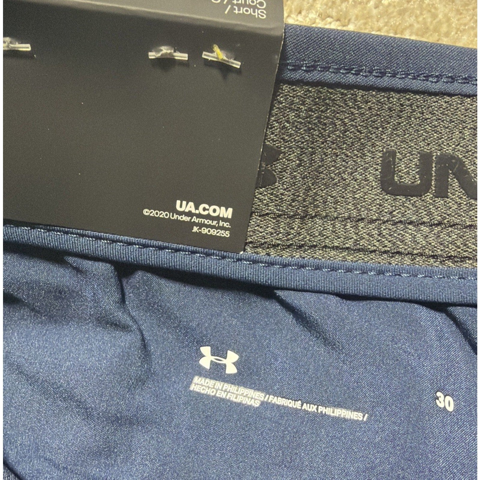Under Armour Golf Shorts Mens 30 Blue UA Drive Performance 10" Inseam 1364409