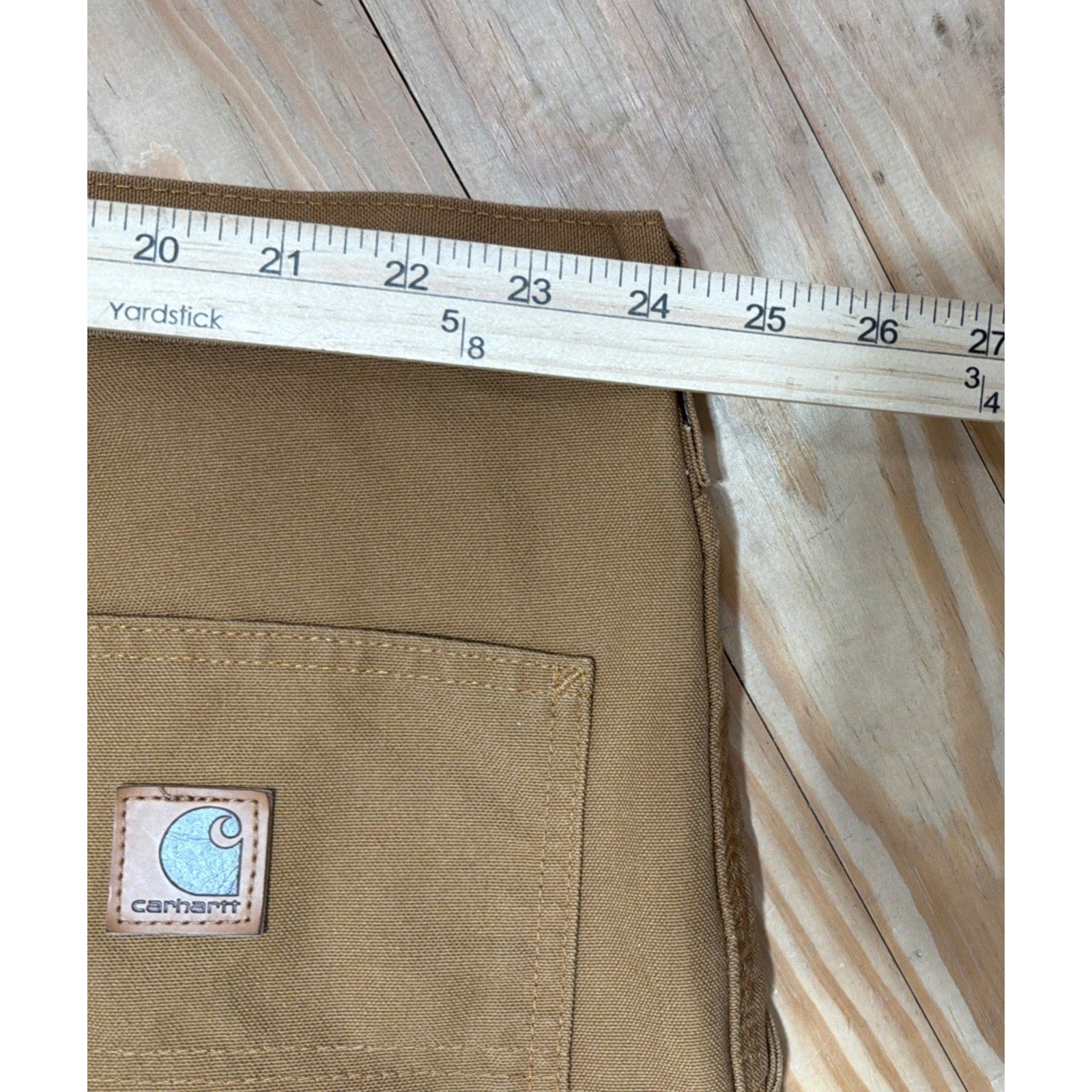Carhartt Pants Mens 48x32 Tan Carpenter Canvas Utility Work Dungaree Fit NWOT
