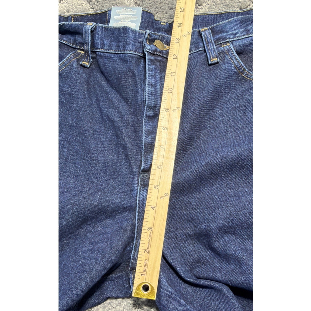 Wrangler Blues Womens Relaxed Fit Denim Blue Jeans Tapered Leg Size 12x30 New