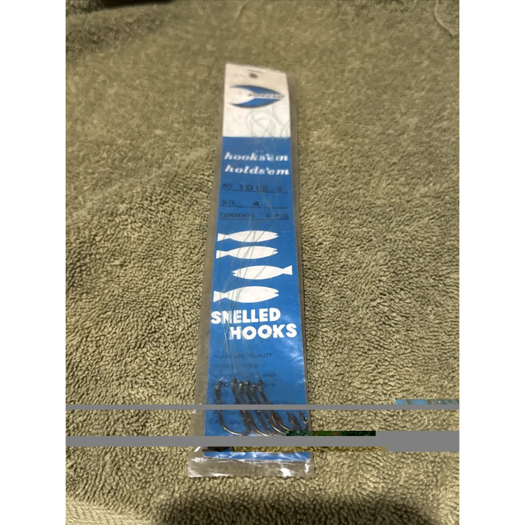Hooks Em Holds Em Snelled Hooks Brand New From Tackle Box Vintage 1960s
