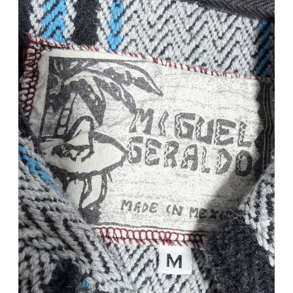 Miguel Geraldo Mexican Blanket Baja Hoodie Surf Pullover Surfer Mens Sz Medium