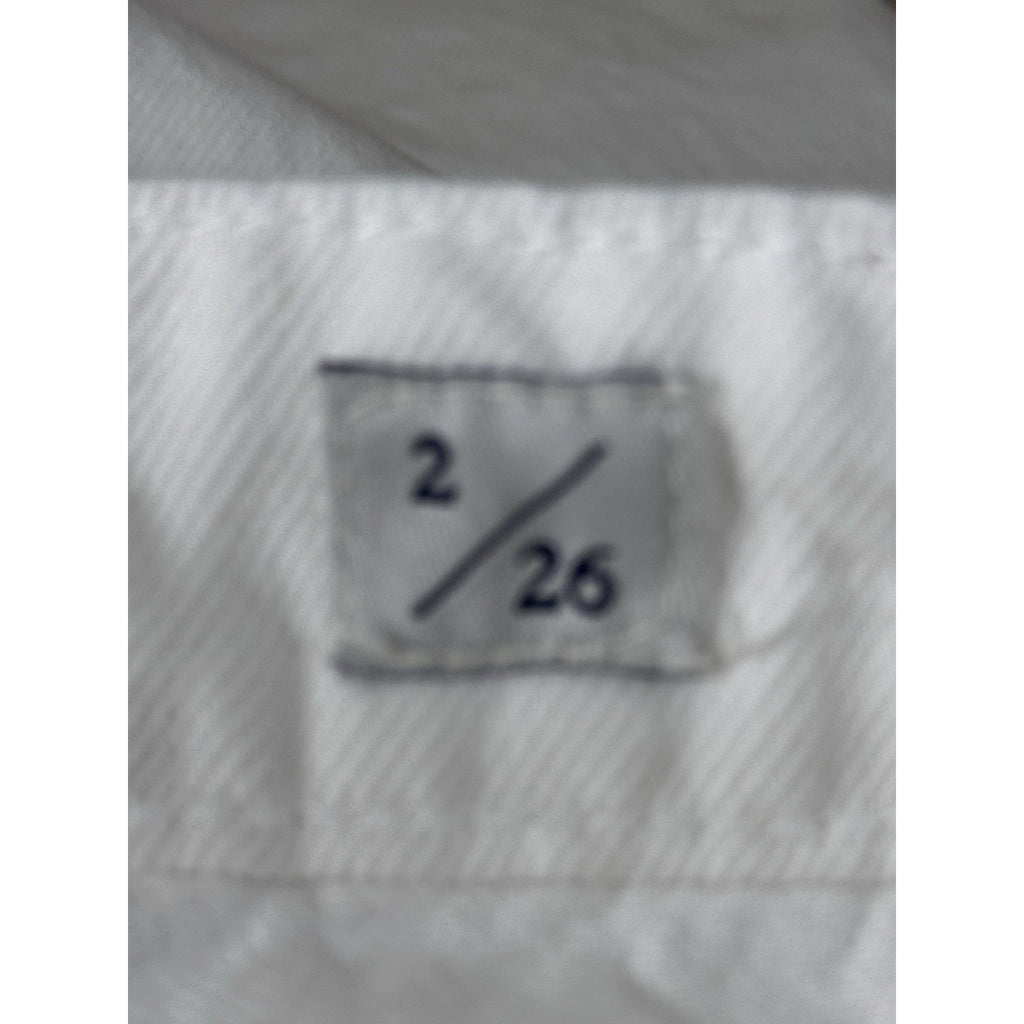 Lucky Brand Sienna Slim Boyfriend Jeans Size 2/26 White Distressed Zipper Fly