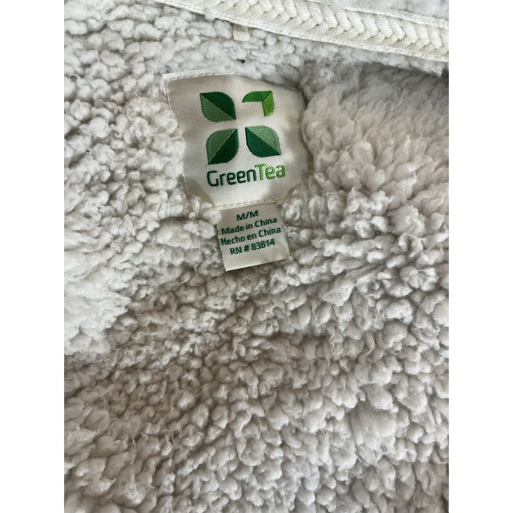 Green Tea Sherpa Ladies Medium Faux Fur Jacket Small Soft and Comfy