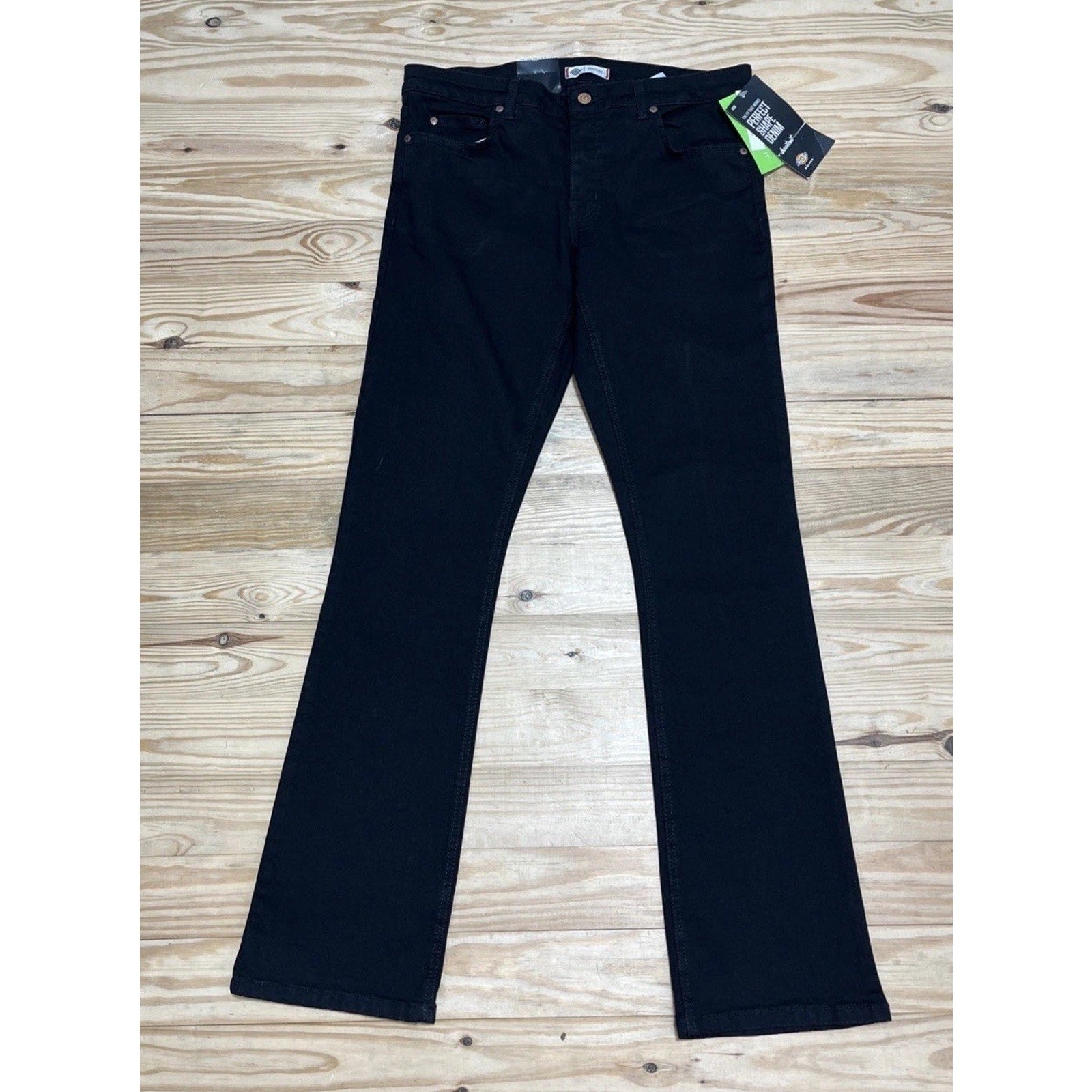 Dickie's Perfect Shape Jeans Women's 10/30 Regular Stretch Bootcut NWT Black