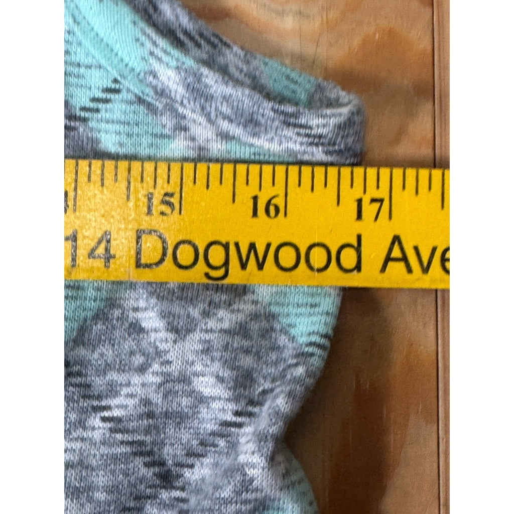 PJ Couture Woman's Extra Soft Gray Green Plaid Sleeveless Top Medium