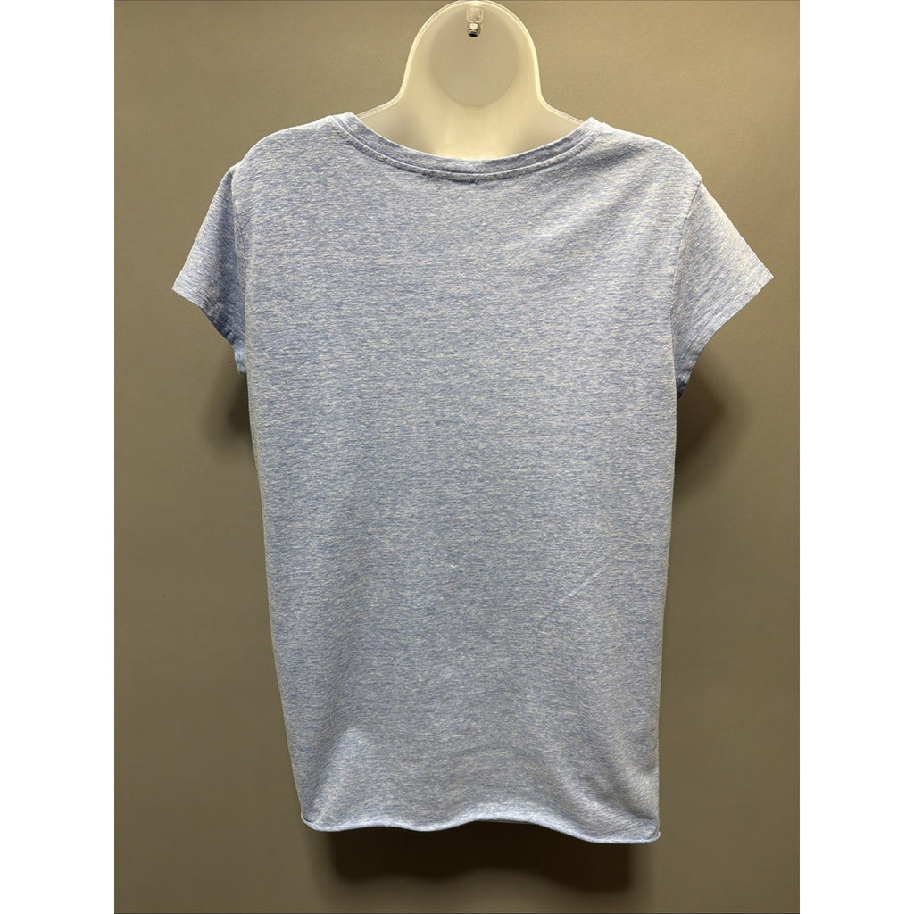 Umgee USA Womens Tunic Shirt Blue Heathered Size Small